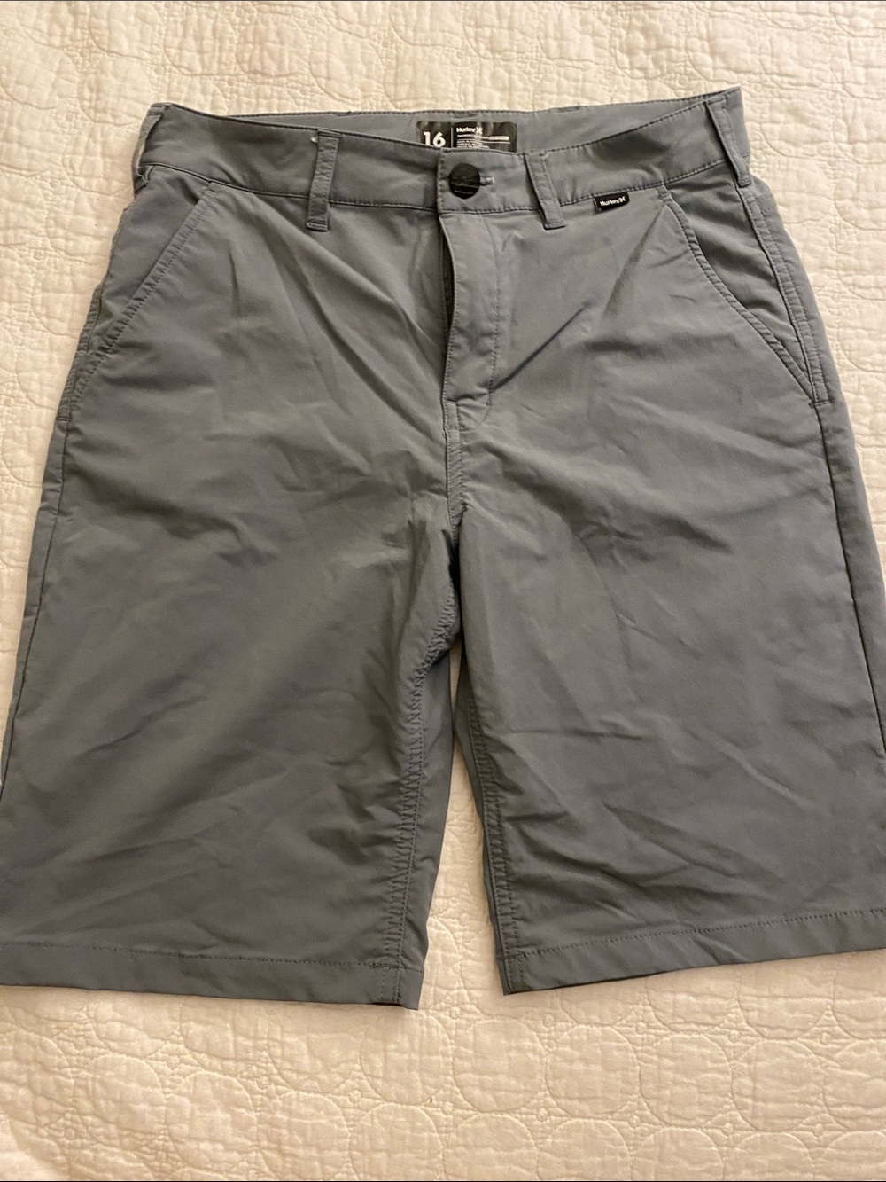 Hurley Gray Boys' Stretch Casual Shorts